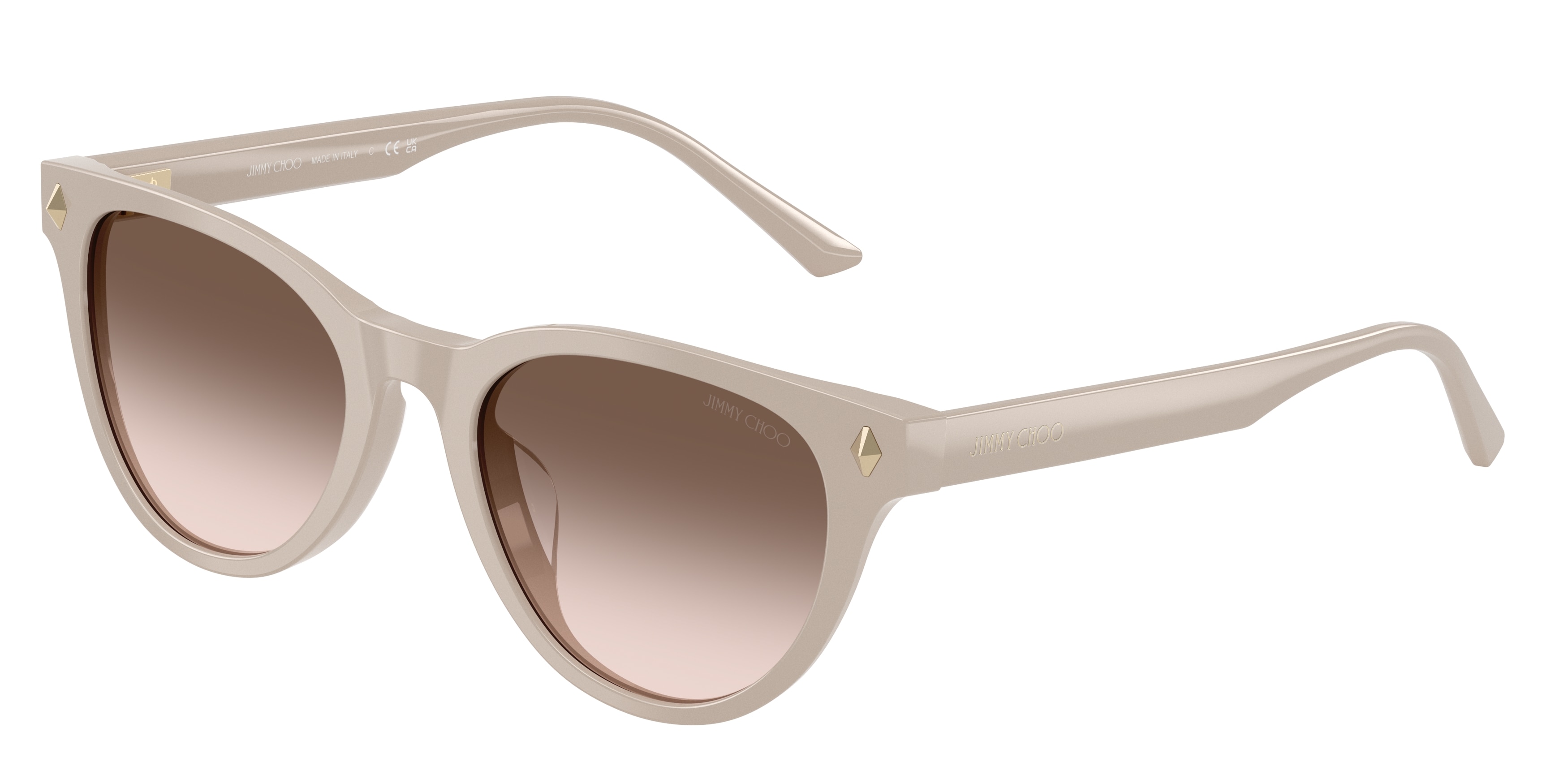Jimmy Choo Damen JC5043D 50333B Sonnenbrillen Acetat Braun Rosa Pantos Normal Schattiert-image